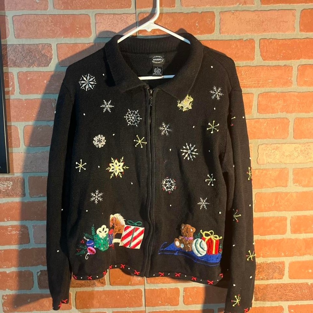 Vintage Santa Claus Christmas Sweater – Designers Studio Originals